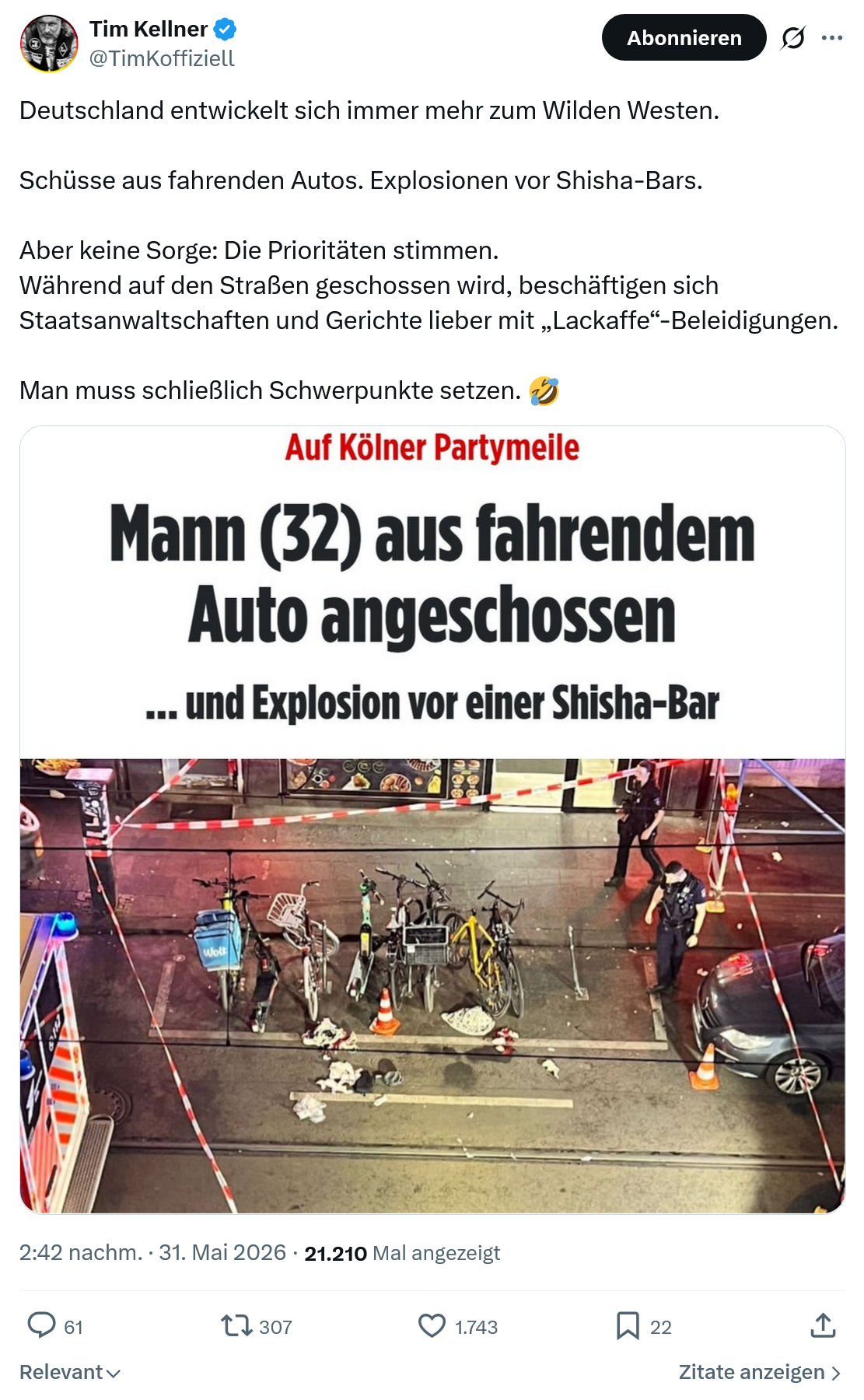 Tim Kellner: Deutschland entwickelt sich immer…