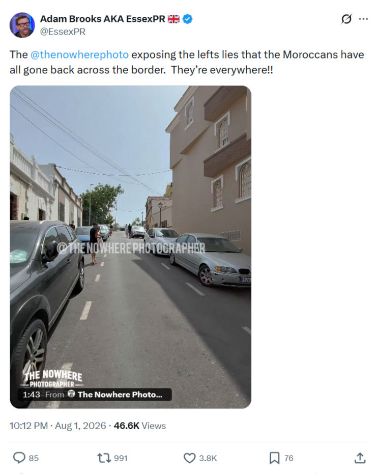 Adam Brooks: The @thenowherephoto exposing the lefts lies...