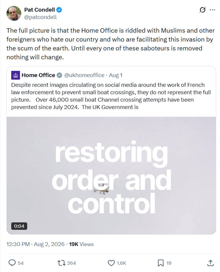 Pat Condell: The full picture is that the Home Office...