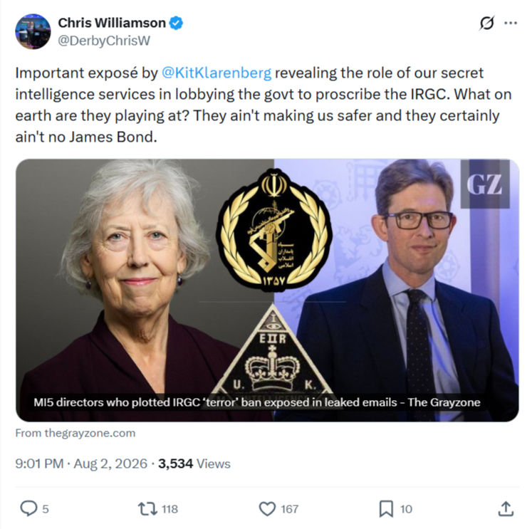 Chris Williamson: Important exposé by @KitKlarenberg...