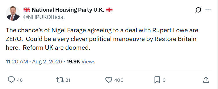 Pat McGinnis: The chance’s of Nigel Farage...
