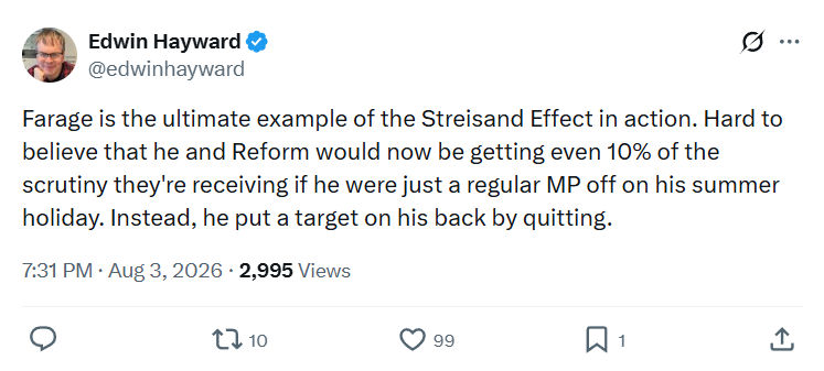 Edwin Hayward: Farage is the ultimate example...