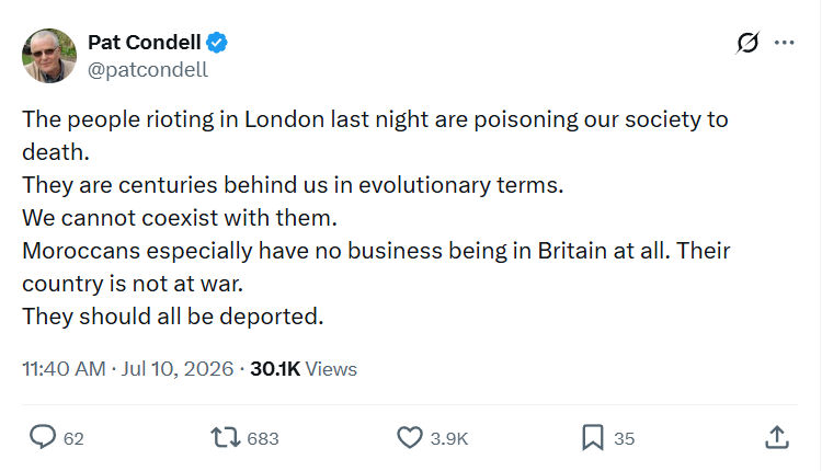 Pat Condell: The people rioting in London...