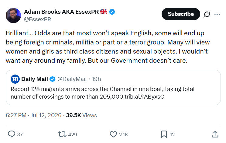 Adam Brooks: Brilliant…