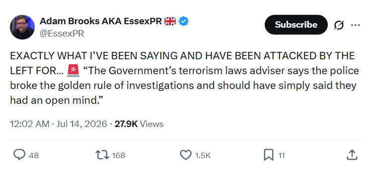 Adam Brooks: EXACTLY WHAT I’VE BEEN SAYING...