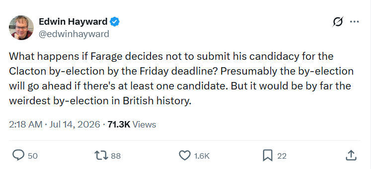 Edwin Hayward: What happens if Farage...