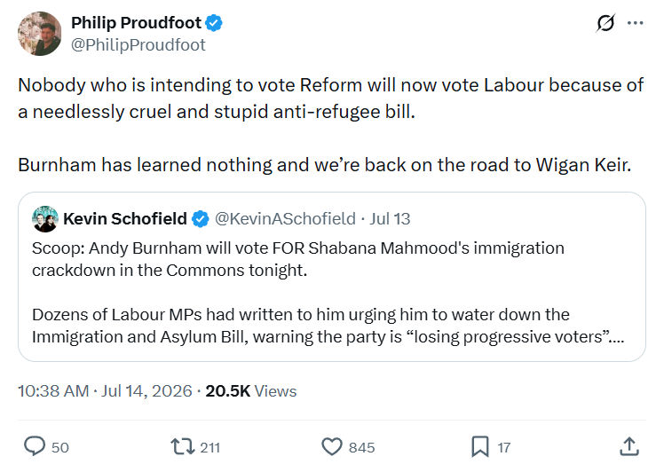 Philip Proudfoot: Nobody who is intending...