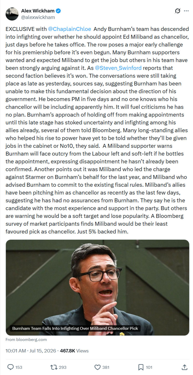 Alex Wickham: EXCLUSIVE with @ChaplainChloe...