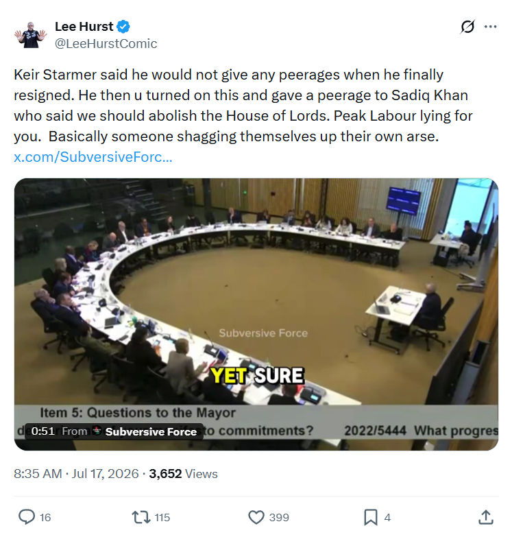 Lee Hurst: Keir Starmer said he would not give...