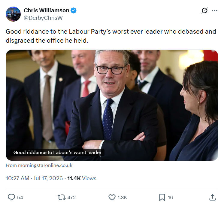 Chris Williamson: Good riddance to the Labour Party’s...