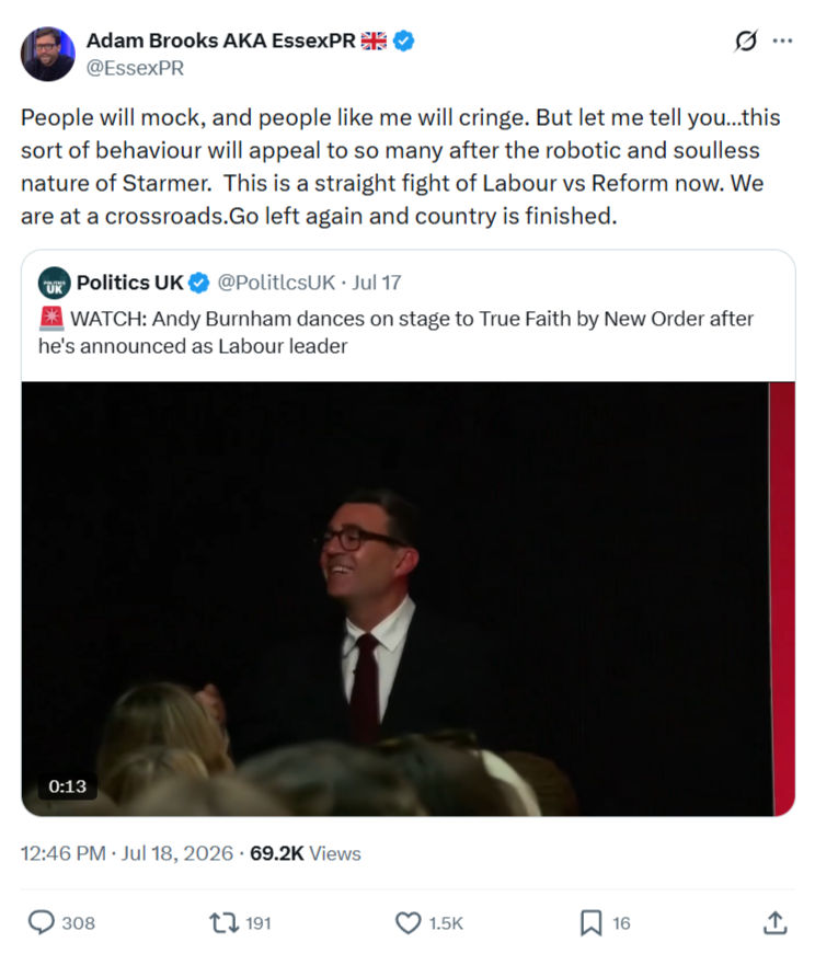 Adam Brooks: People will mock...