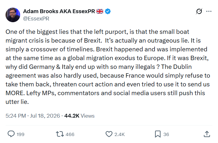 Adam Brooks: One of the biggest lies...