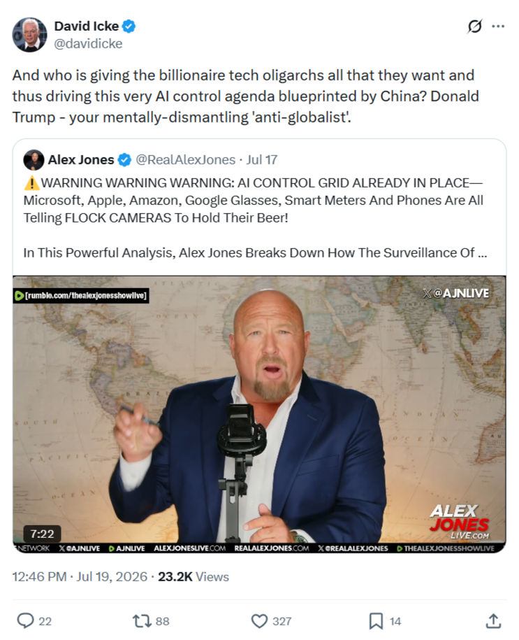 David Icke: And who is giving the billionaire...
