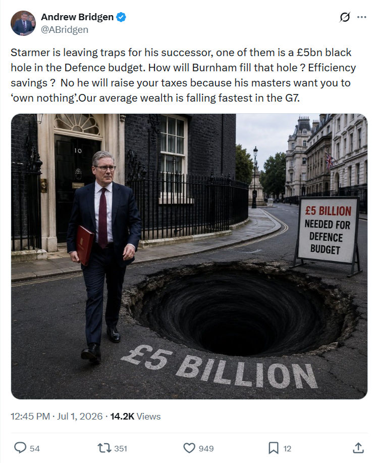 Andrew Bridgen: Starmer is leaving traps for his successor...