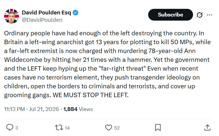 David Poulden: Ordinary people have had enough...