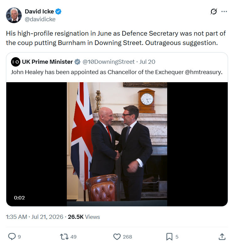 David Icke: His high-profile resignation in June...