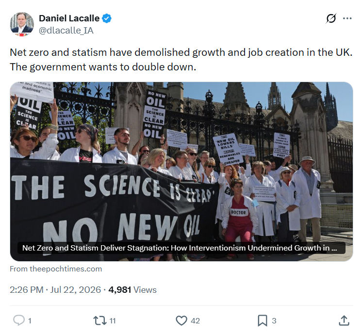 Daniel Lacalle: Net zero and statism have demolished...