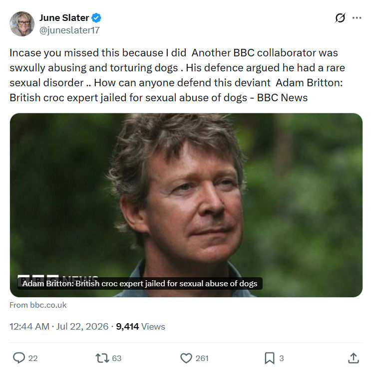 June Slater: Incase you missed this because I did...