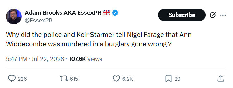 Adam Brooks: Why did the police and Keir Starmer...