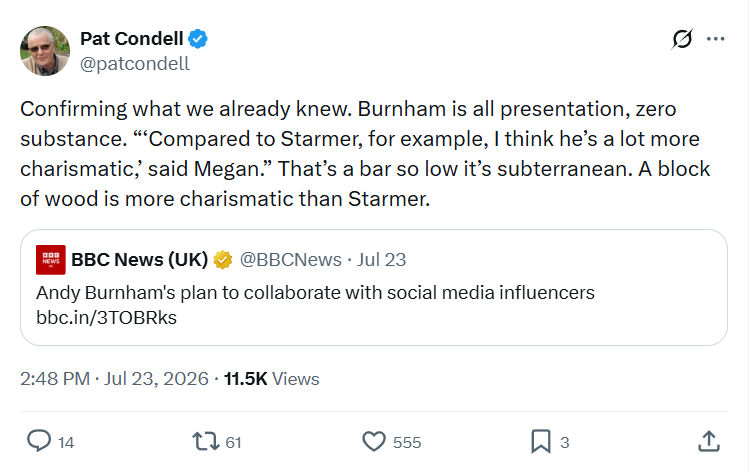 Pat Condell: Confirming what we already knew...