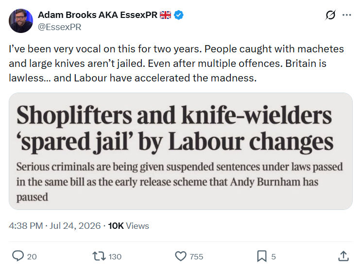 Adam Brooks: I’ve been very vocal...