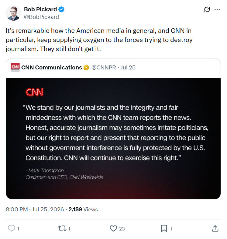 Bob Pickard: It’s remarkable how the American...