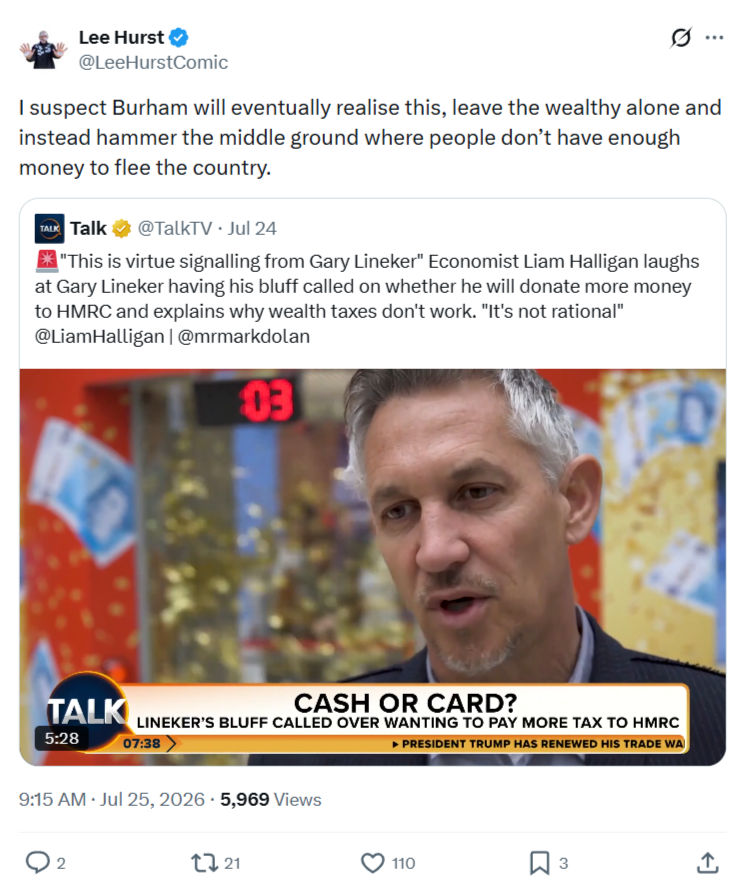 Lee Hurst: I suspect Burham will eventually realise this...