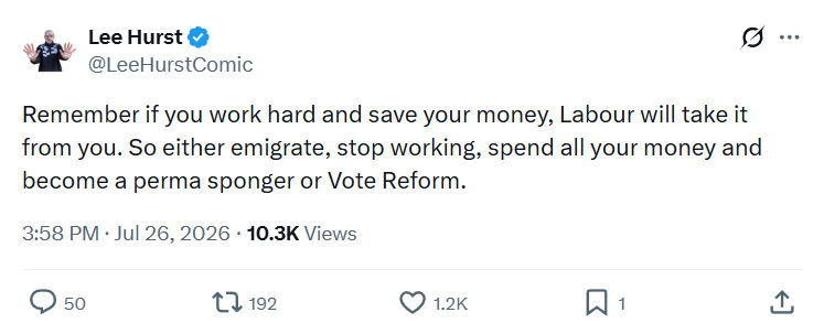 Lee Hurst: Remember if you work hard...