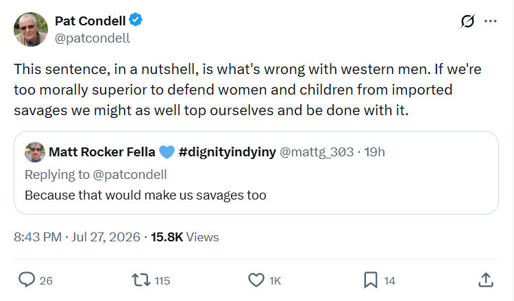 Pat Condell: This sentence, in a nutshell...