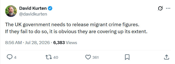 David Kurten: The UK government needs...