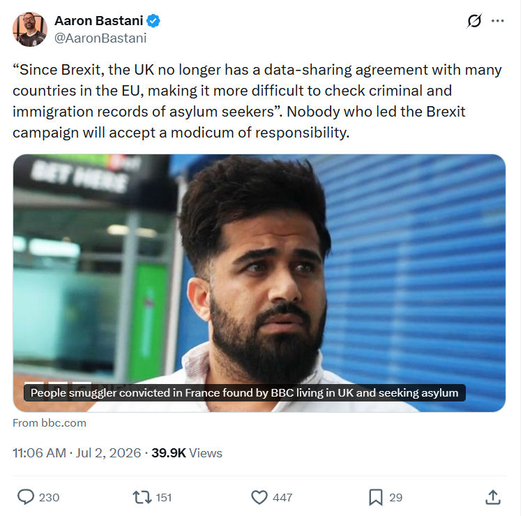 Aaron Bastani: Since Brexit...