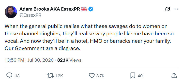 Adam Brooks: When the general public...
