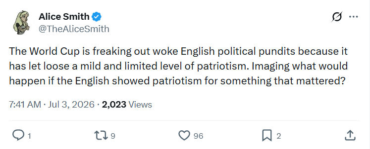 Alice Smith: The World Cup is freaking out...