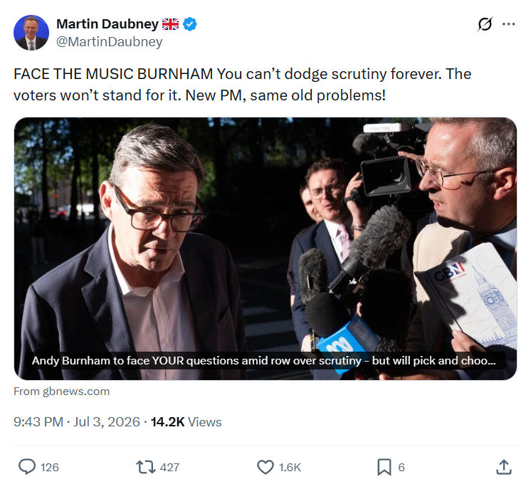 Martin Daubney: FACE THE MUSIC BURNHAM...