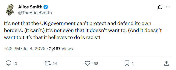 Alice Smith: It’s not that the UK government...