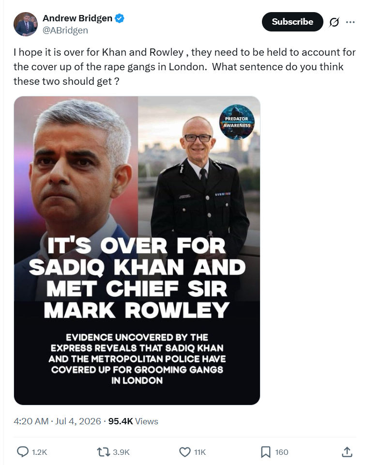 Andrew Bridgen: I hope it is over for Khan and Rowley...