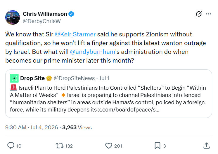 Chris Williamson: Ẁe know that...