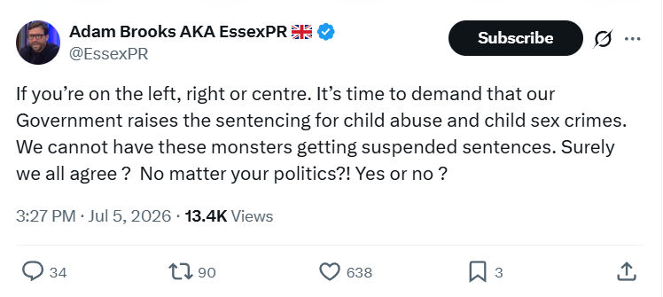 Adam Brooks: If you’re on the left...