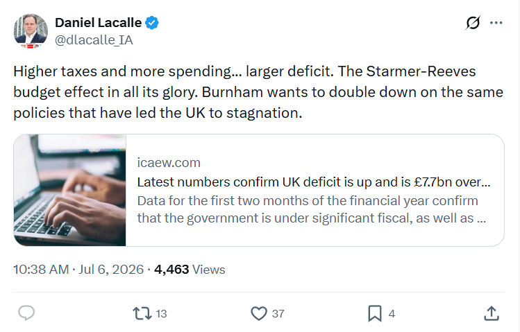 Daniel Lacalle: Higher taxes and more spending...