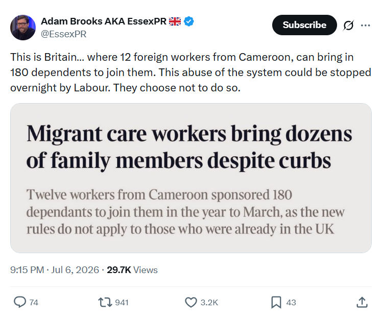 Adam Brooks: This is Britain…