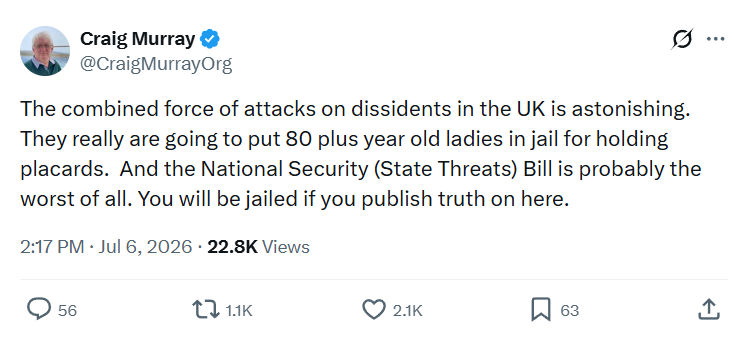 Craig Murray: The combined force of attacks...