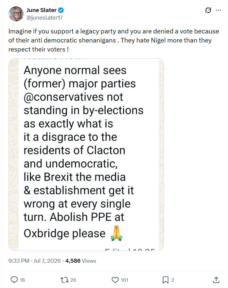June Slater: Imagine if you support...