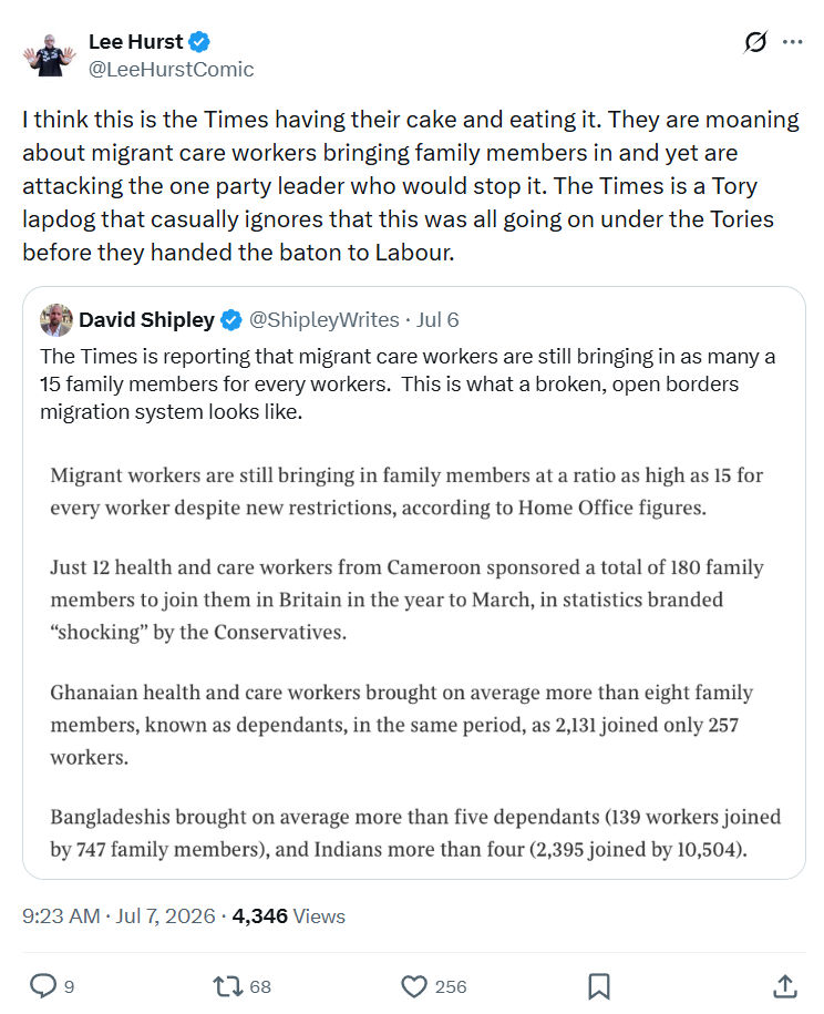 Lee Hurst: I think this is the Times having...