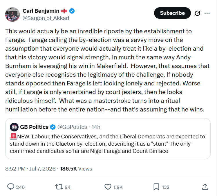 Carl Benjamin: This would actually be an inredible...
