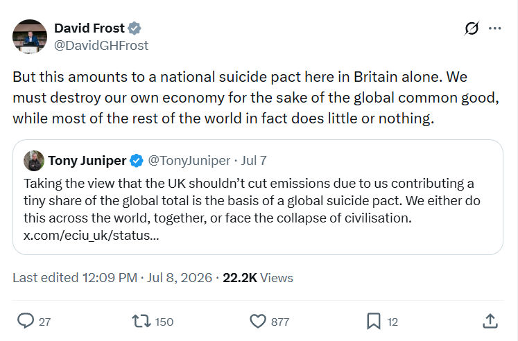 David Frost: But this amounts to a national suicide pact...