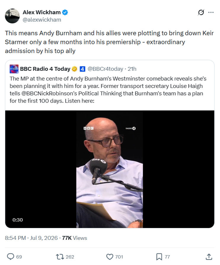 Alex Wickham: This means Andy Burnham and his allies...