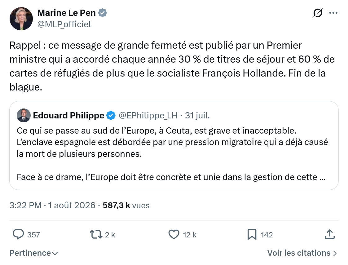 Marine Le Pen: Rappel...