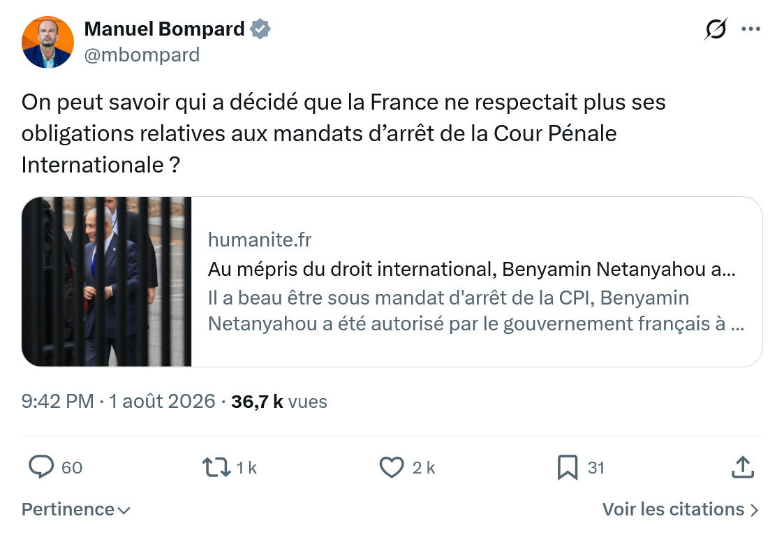 Manuel Bompard: On peut savoir qui a décidé...