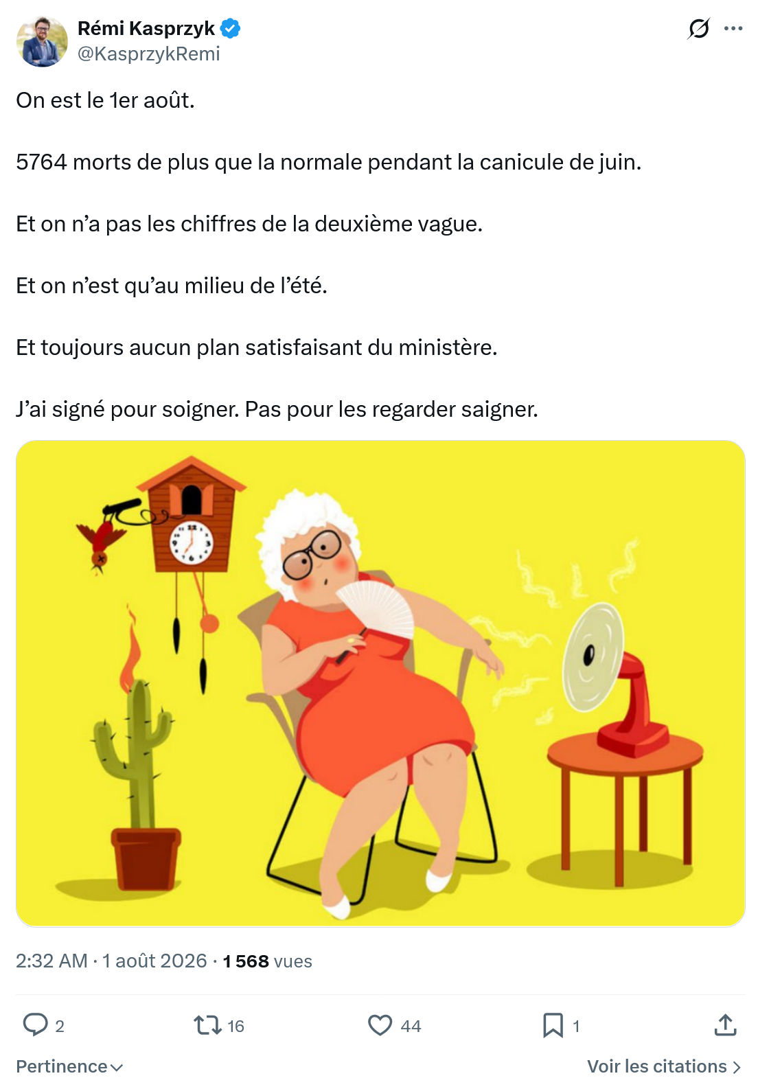 Rémi Kasprzyk: On est le 1er août...