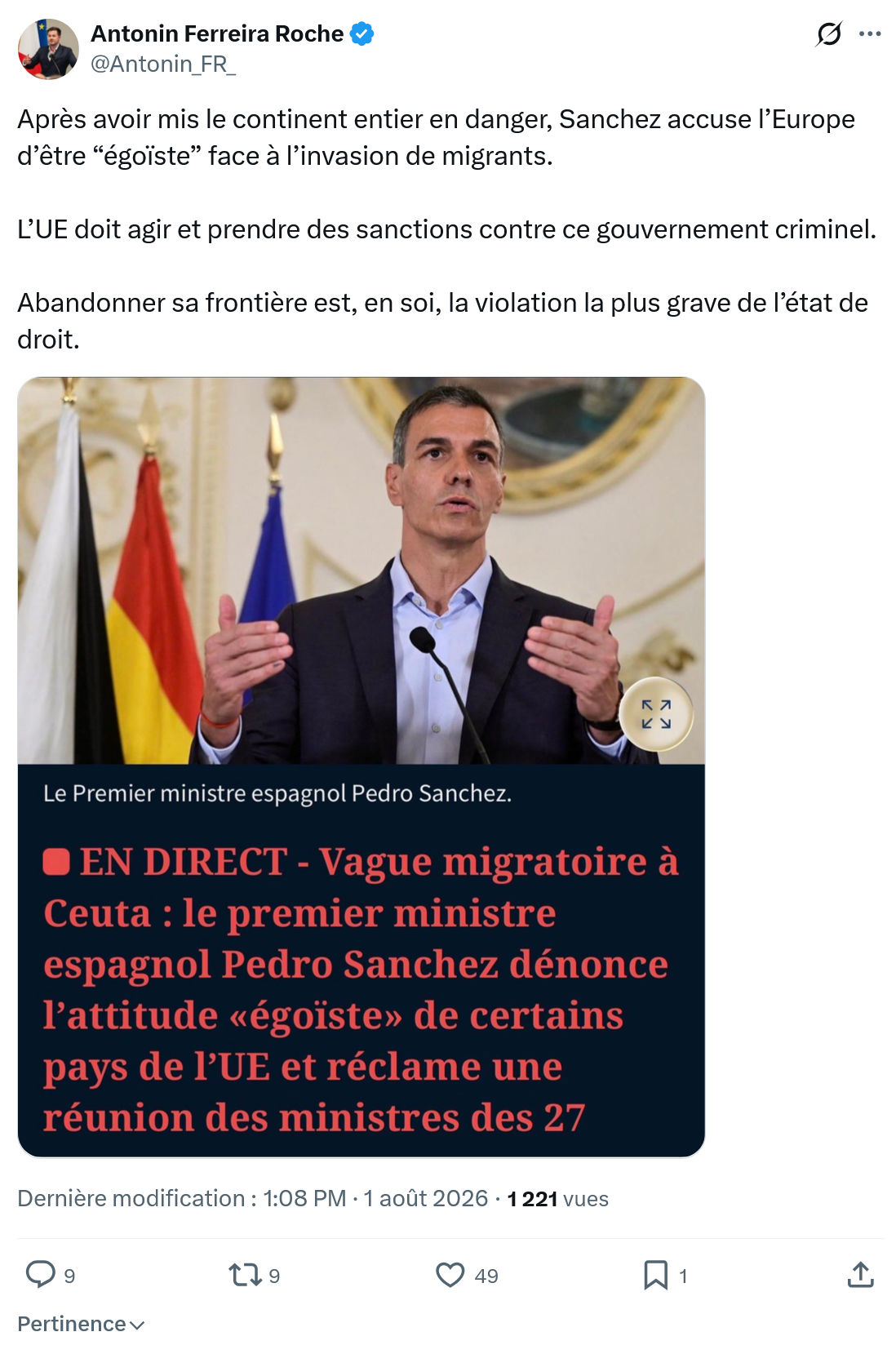 Antonin Ferreira Roche: Après avoir mis le continent...